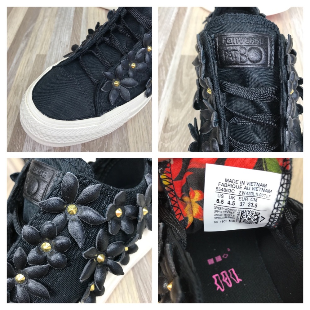 NWT Converse Ctas Classic OX Black WMNS AUTHENTIC - Picture 8 of 8